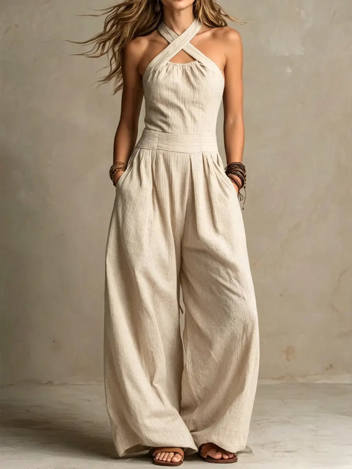 Kara | Elegant White Jumpsuit for Women – Flowy, Comfortable & Perfect for Any Occasion 2