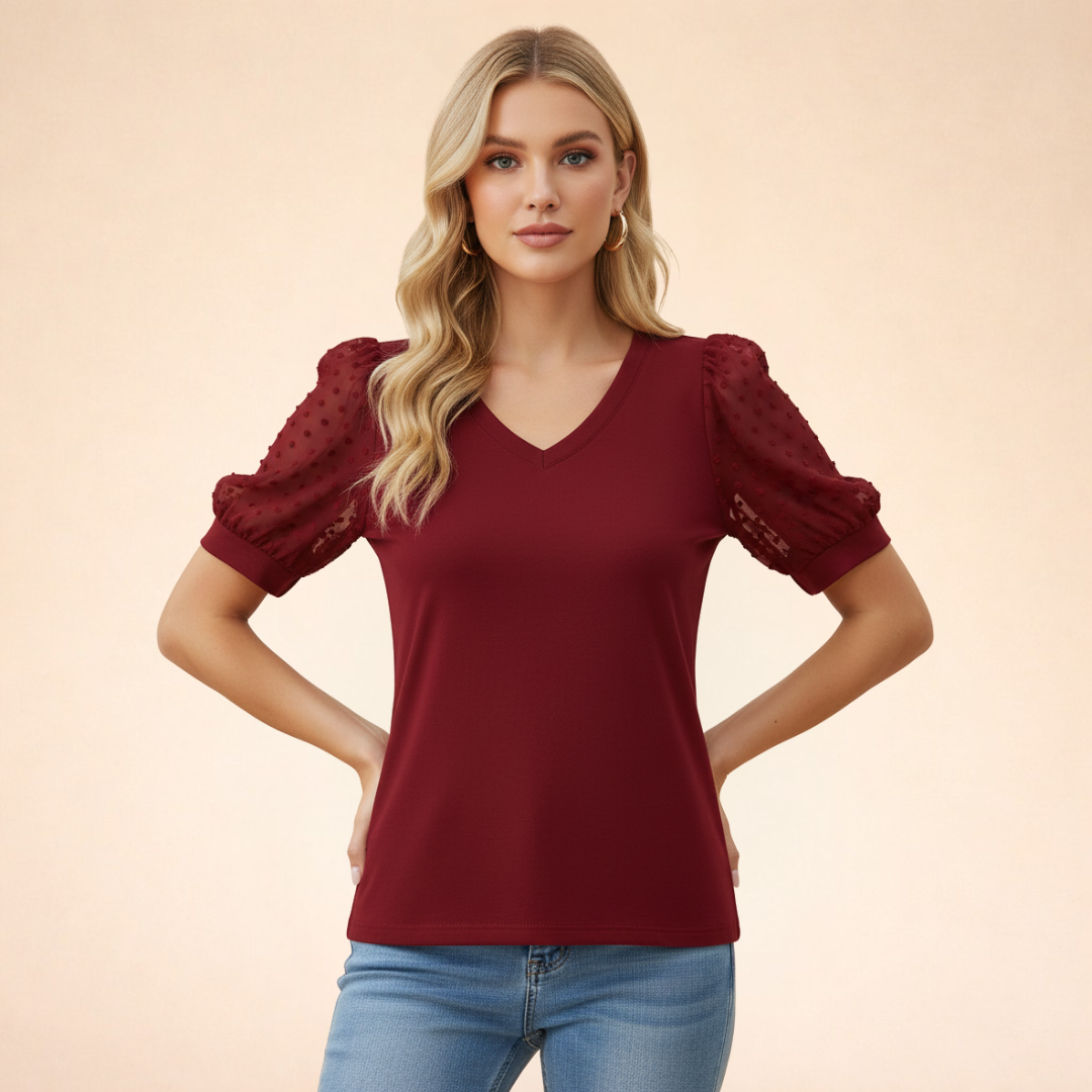 Katja | Lightweight and versatile festive top 1