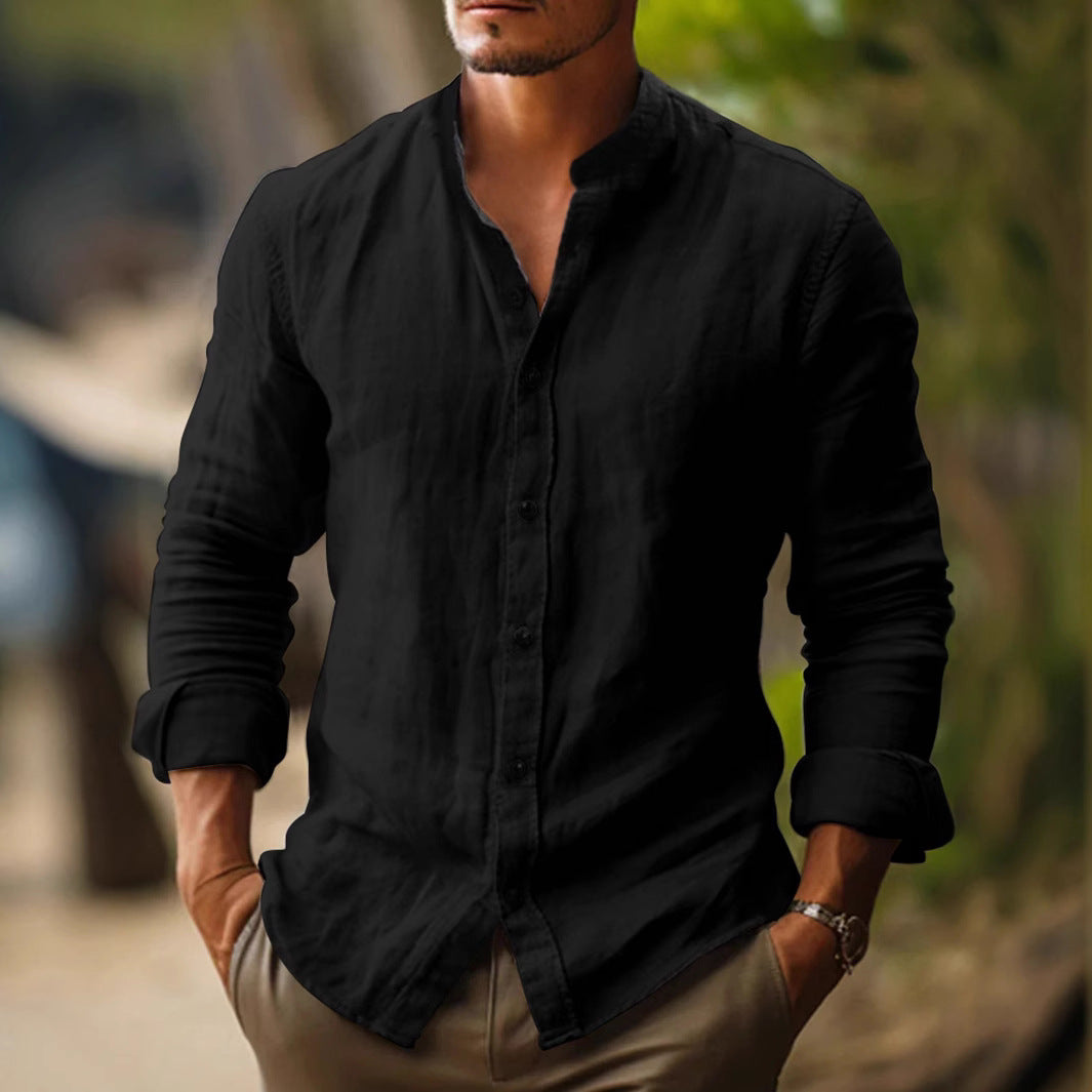Kellan | White Linen Shirt Modern Casual Button Down Breathable Fit 2