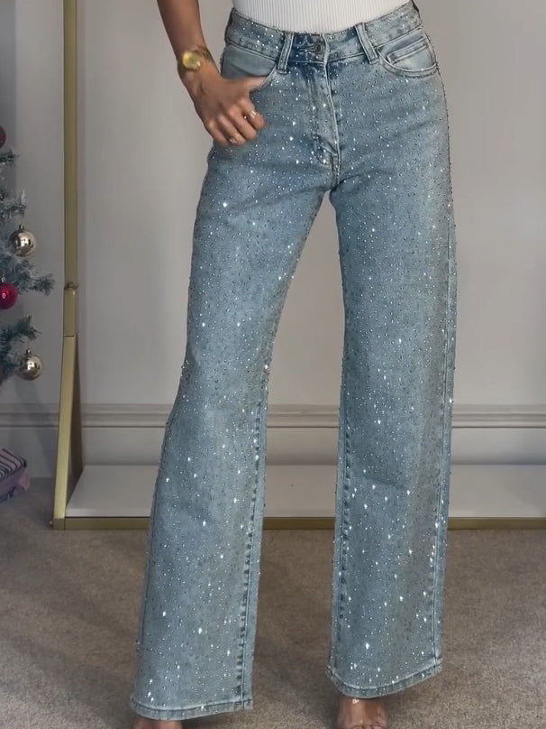 Kelley | High Waist, Glittery & Stylish Jeans 0