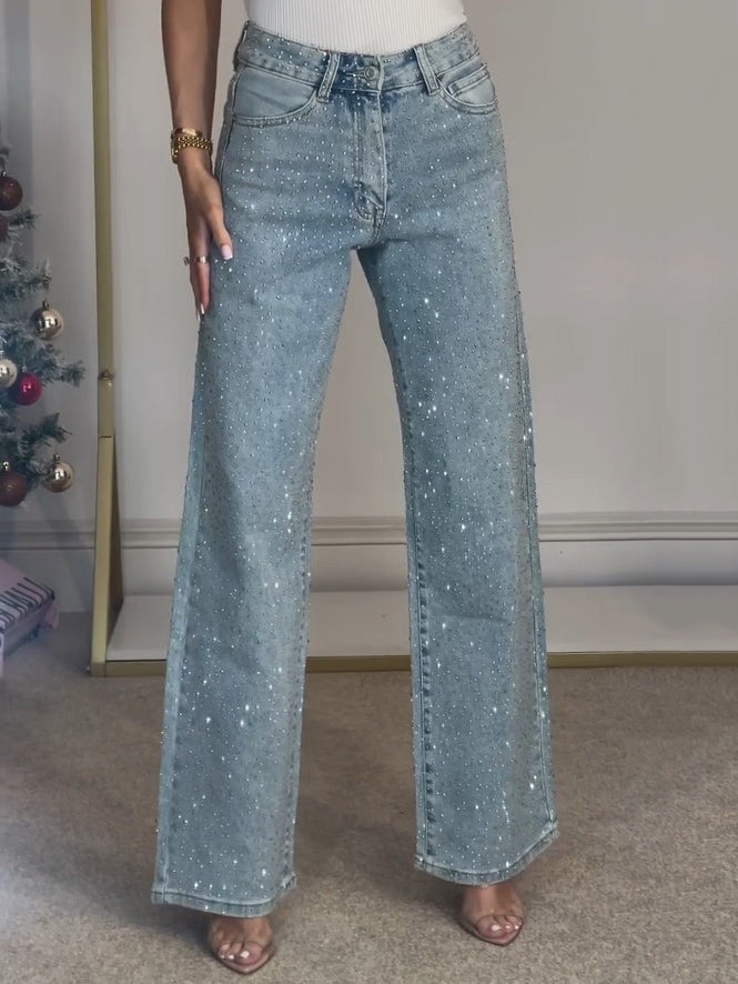 Kelley | High Waist, Glittery & Stylish Jeans 1