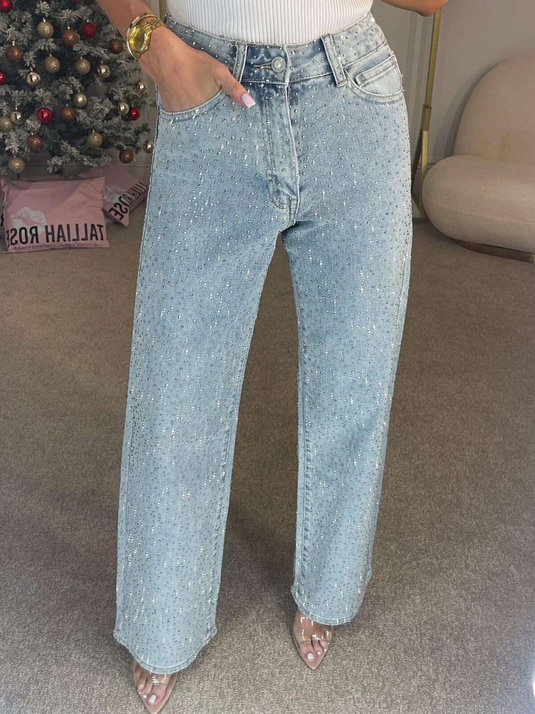 Kelley | High Waist, Glittery & Stylish Jeans 3