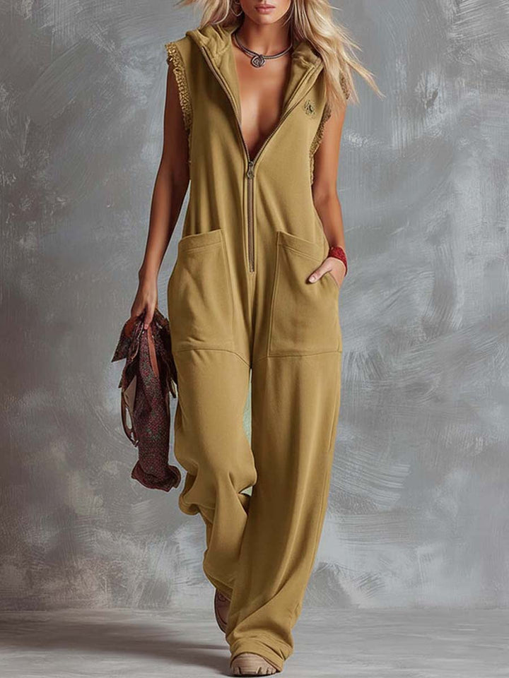 Kendra | Bold & Comfortable Women's Jumpsuit – Hooded, Sleeveless & Relaxed Fit 10