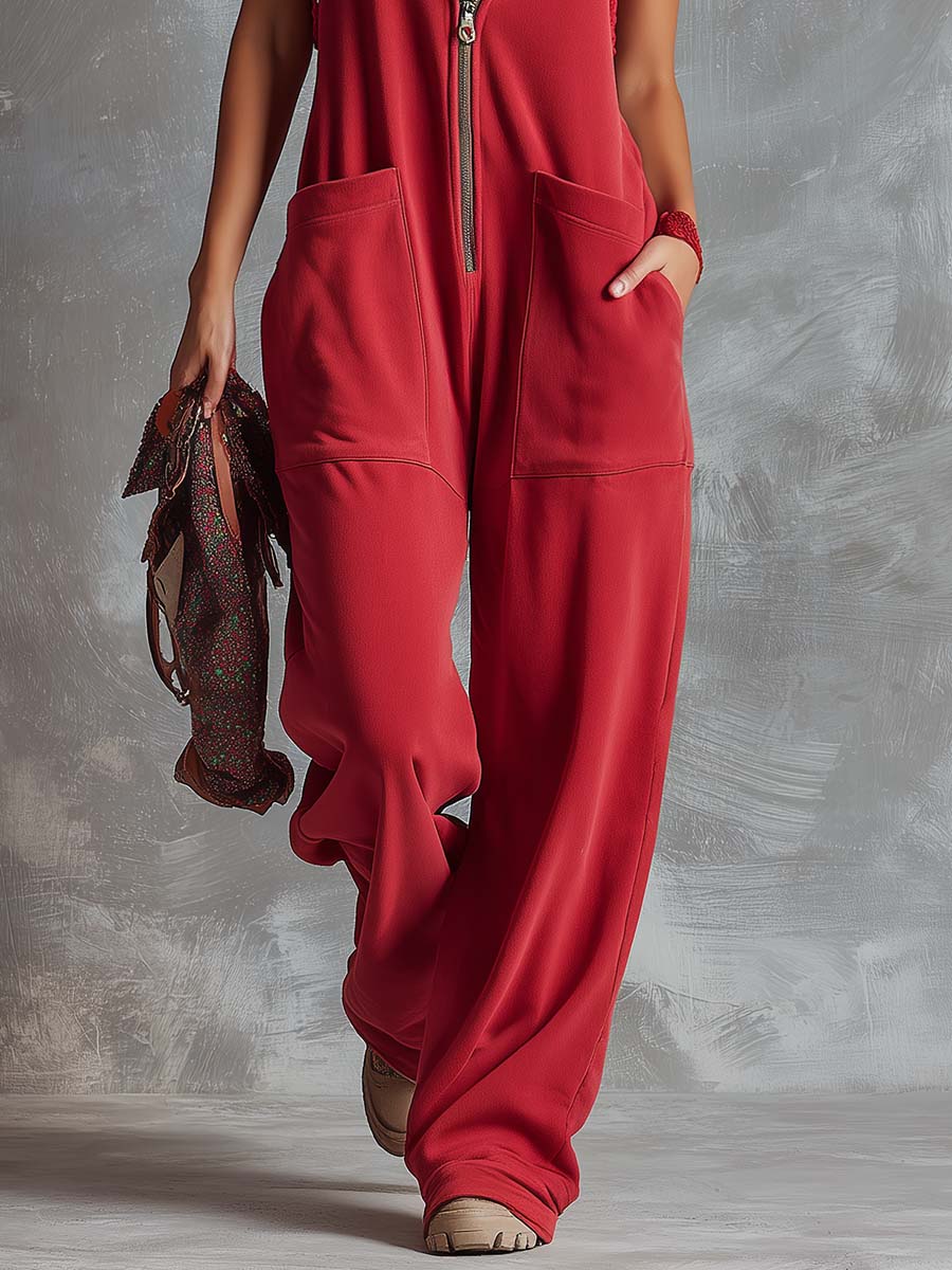Kendra | Bold & Comfortable Women's Jumpsuit – Hooded, Sleeveless & Relaxed Fit 8