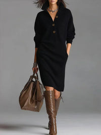 Isla | Stylish and Elegant Ribbed Knit Dress