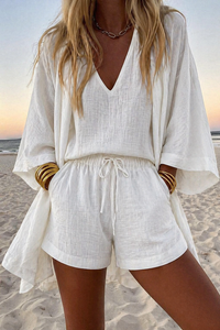 Kendra | Elegant Lightweight Three-Piece Kimono Set