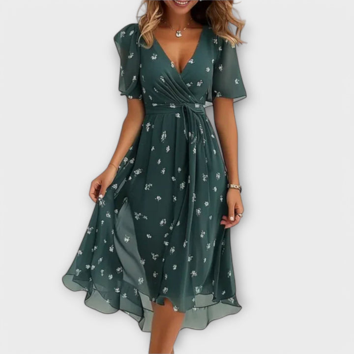 Kivara | Elegant Floral Women's Dress 0