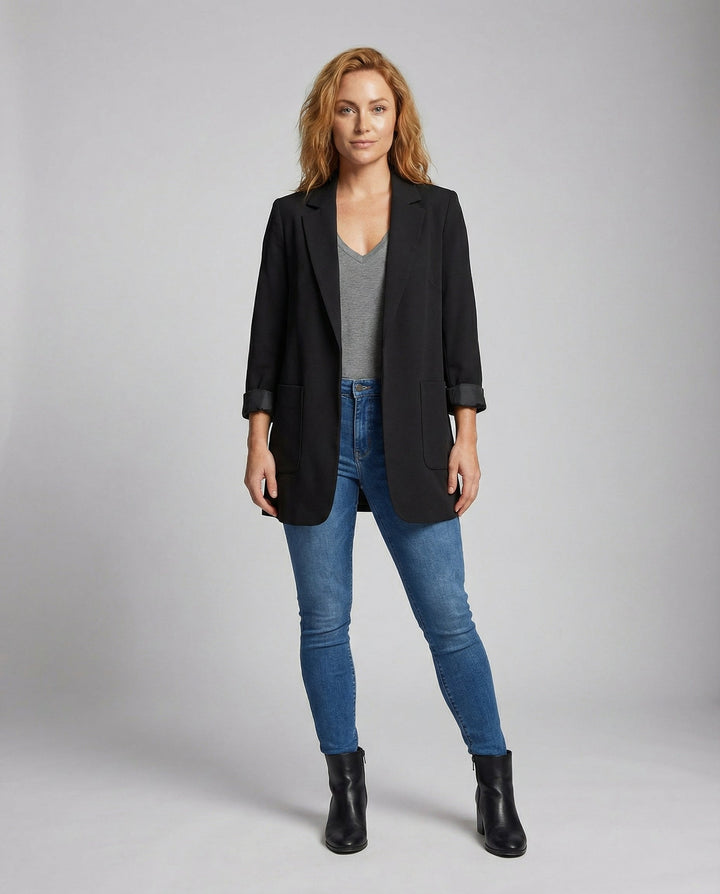Lara | Elegant, Versatile &amp; Comfortable Women’s Long Blazer 1