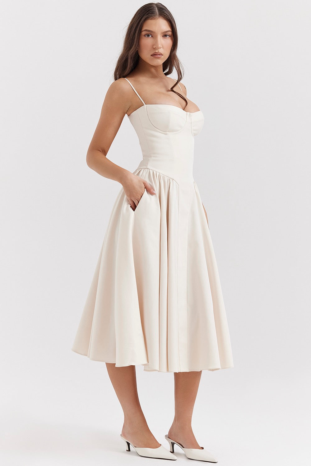 Lara | Women's Dress Vintage-Inspired Long Elegant Fit 3