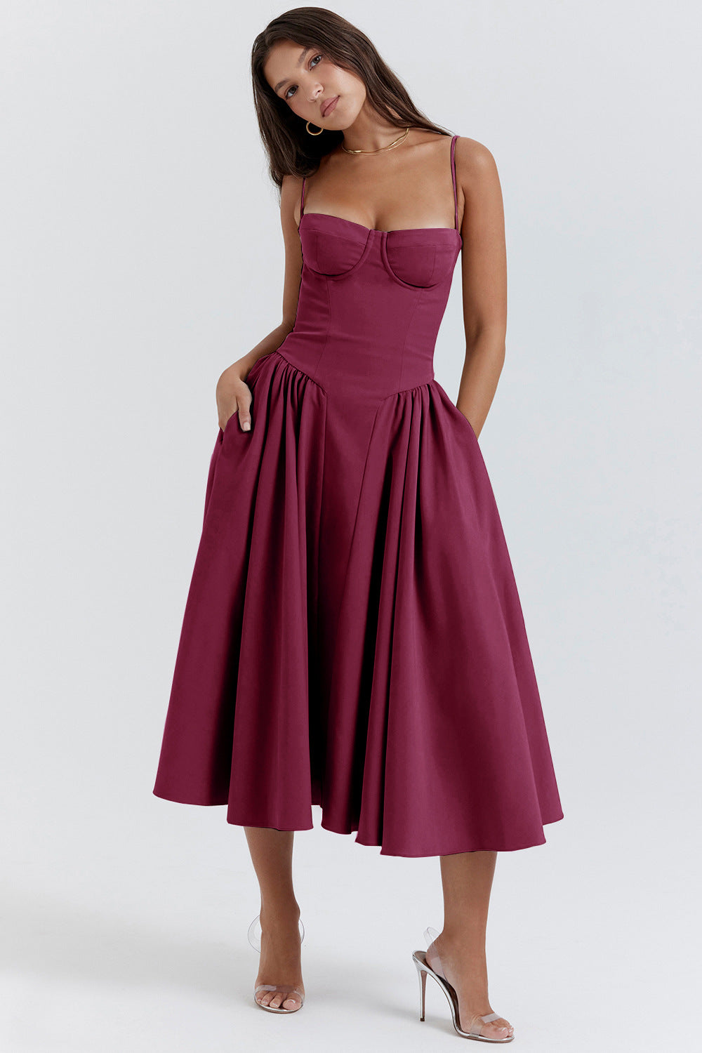 Lara | Women's Dress Vintage-Inspired Long Elegant Fit 6