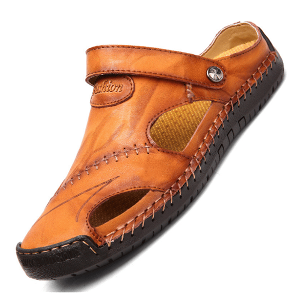 Lars | Stylish & Comfortable Unisex Orthopedic Sandals in Crocodile Leather 7