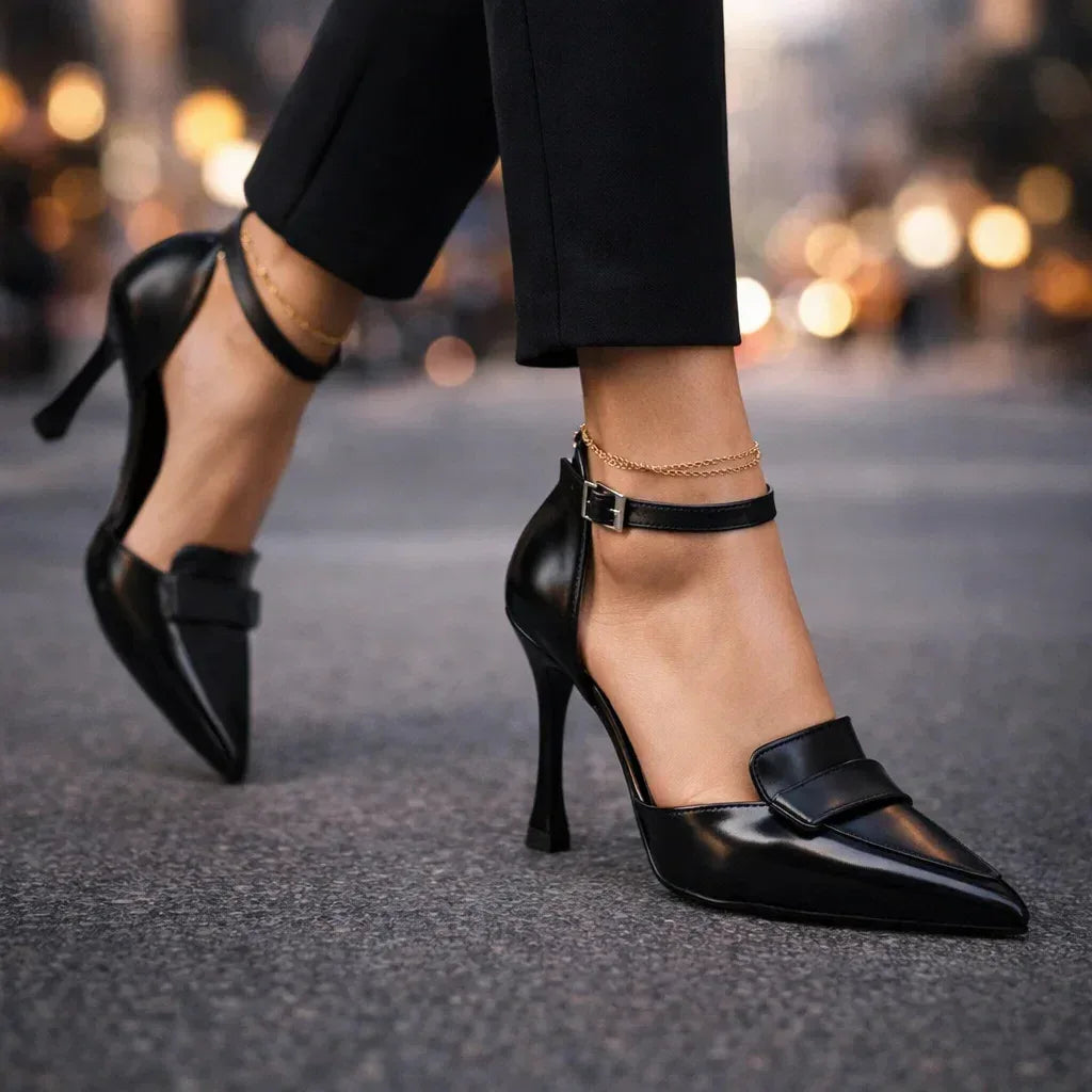 Lavinia | Elegant & Comfortable Women's Heels - Ankle Strap Pointed Toe Design 2