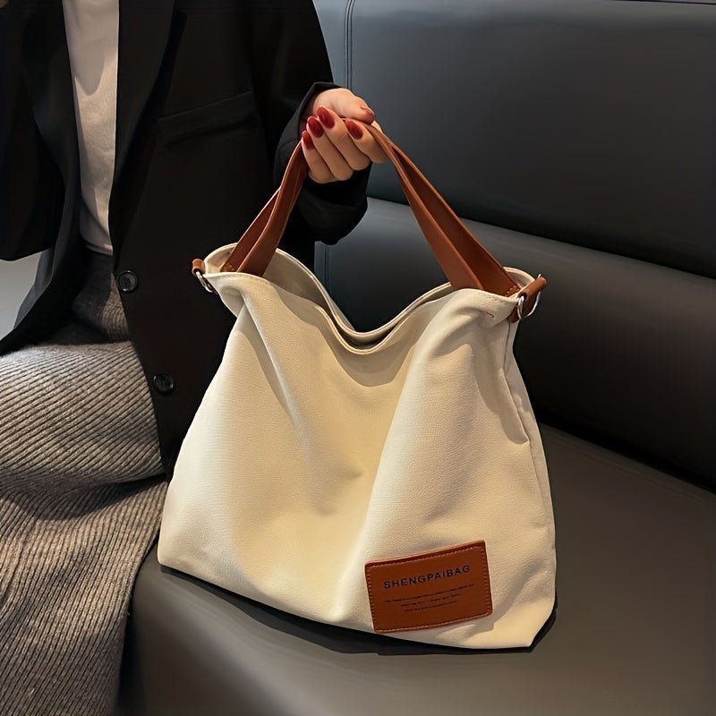 Layla | Women's Large Shoulder Canvas Tote Bag Adjustable Strap Hobo 2