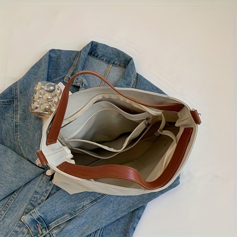 Layla | Women's Large Shoulder Canvas Tote Bag Adjustable Strap Hobo 3