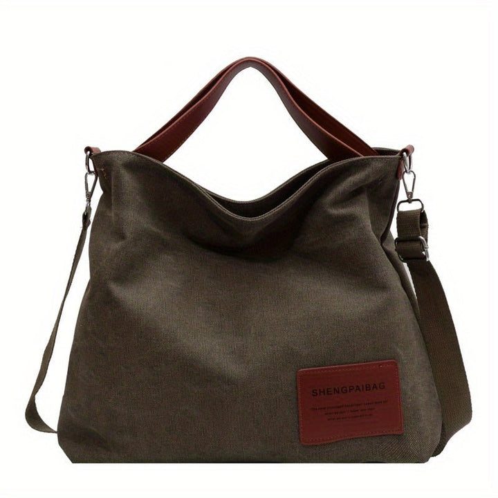 Layla | Women's Large Shoulder Canvas Tote Bag Adjustable Strap Hobo 5