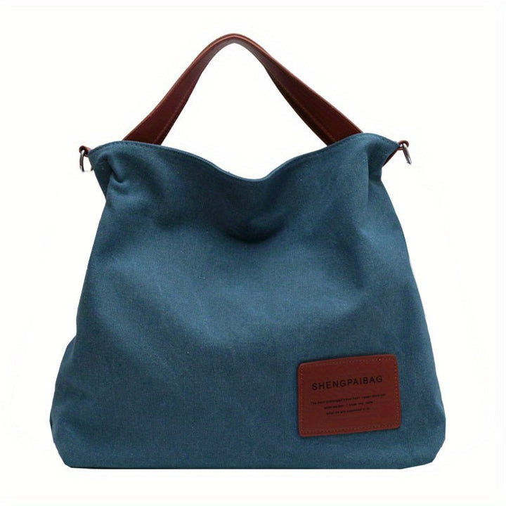 Layla | Women's Large Shoulder Canvas Tote Bag Adjustable Strap Hobo 6