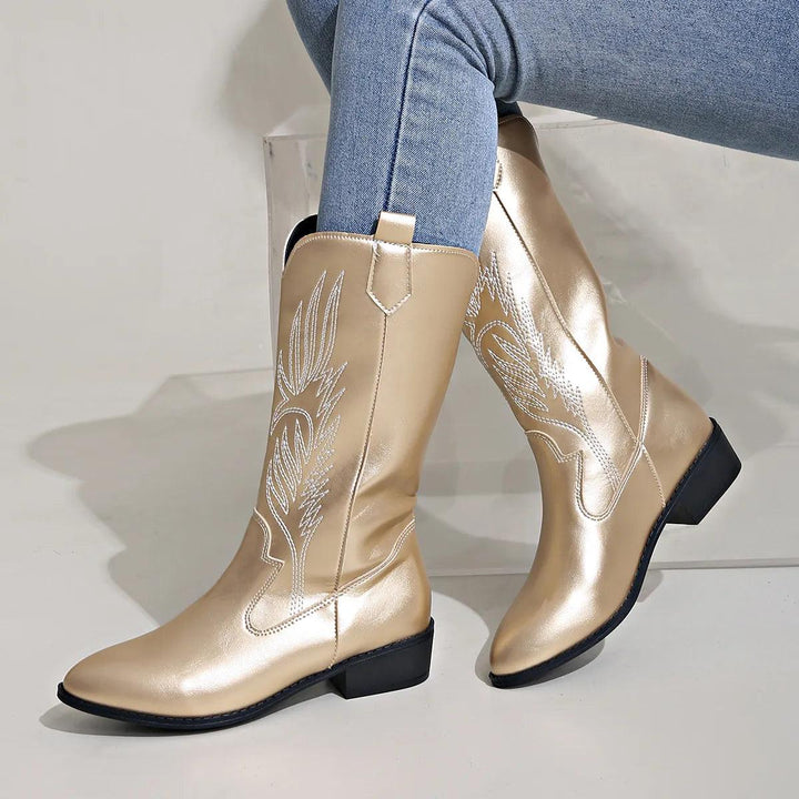 Leah | Cowboy Boots for Women Classic Western Slip-On Pointed Toe 2