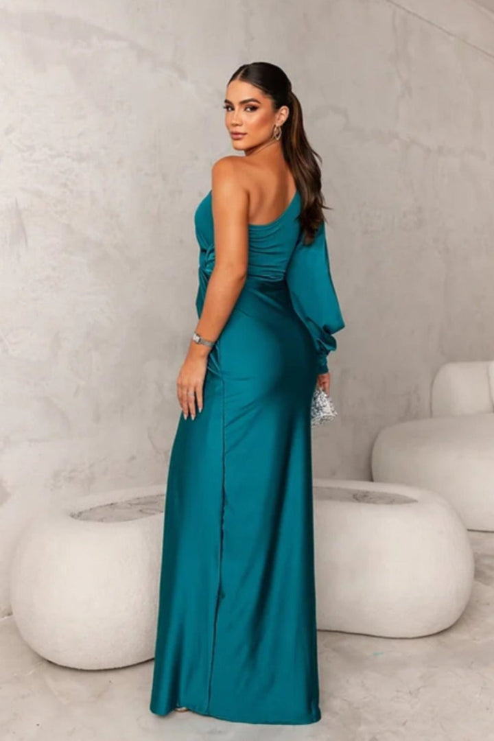 Leonie | Elegant satin dress for women 1