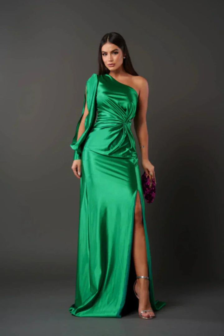 Leonie | Elegant satin dress for women 13