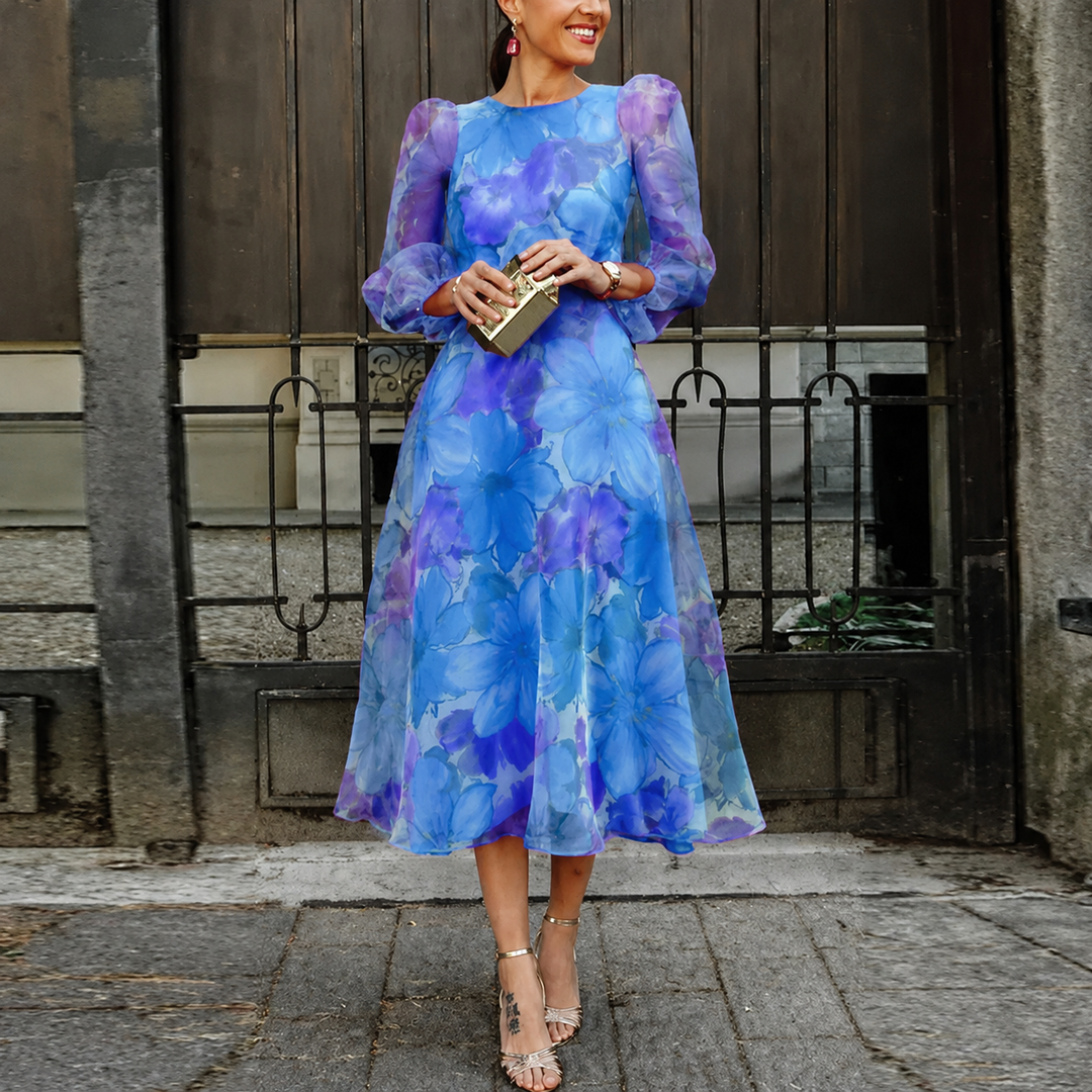Lina | Midi Dresses for Women Floral Print A-Line Summer Style 1