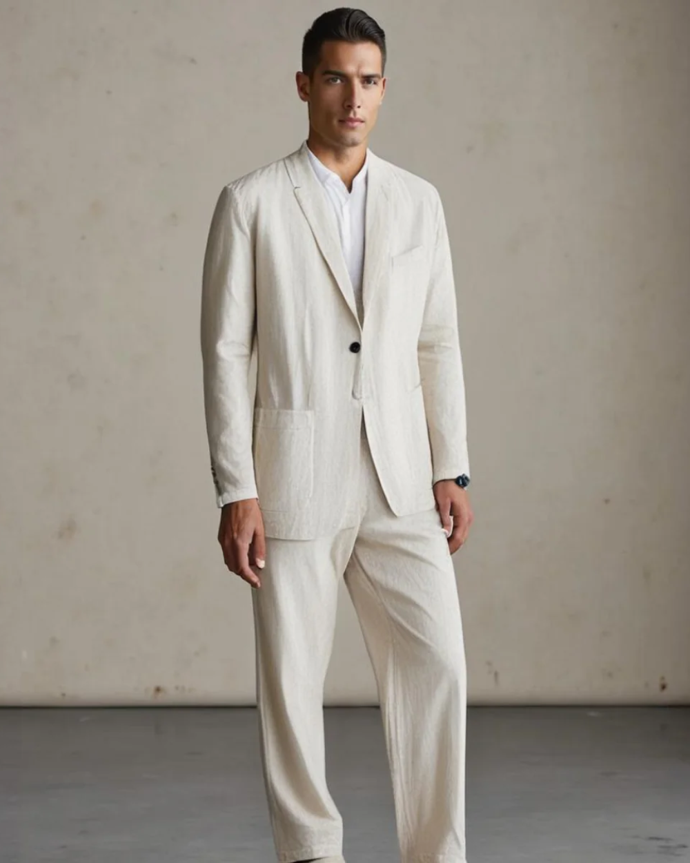 Lino | Tailored Men's Linen Set for Casual Elegance 2