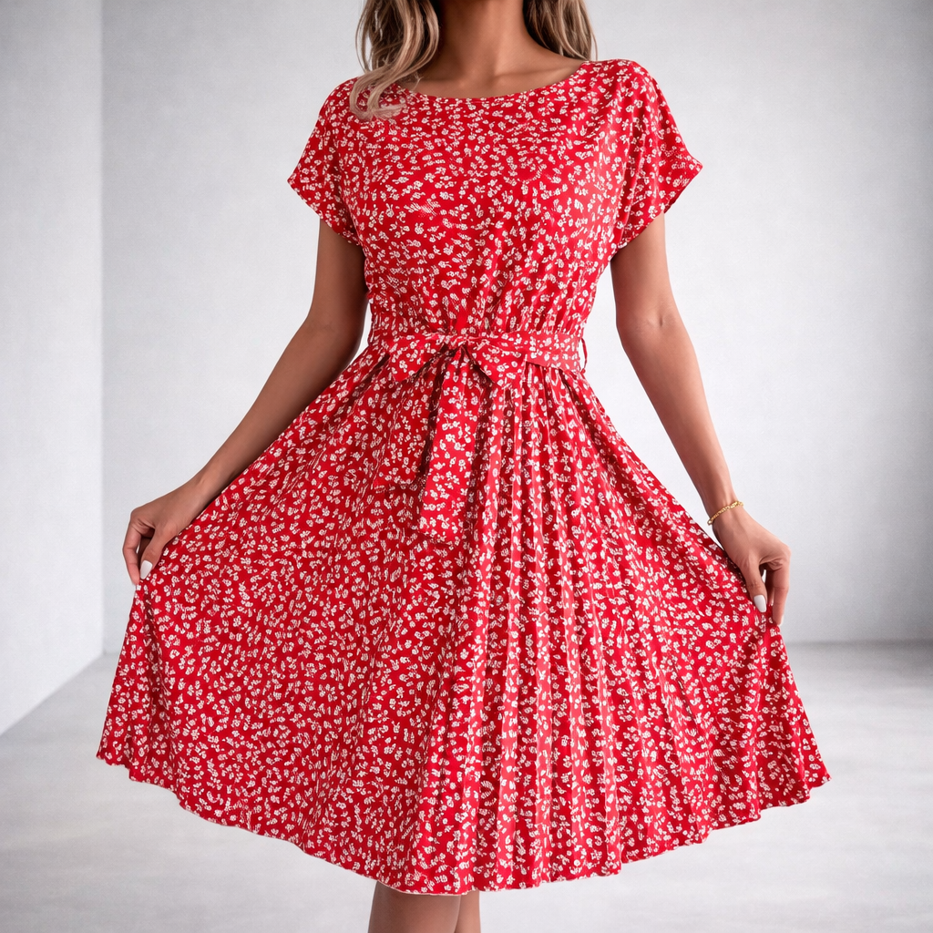 Liora | Elegant Floral-Inspired Summer Dress for Wedding Guests & Cocktail Events 1