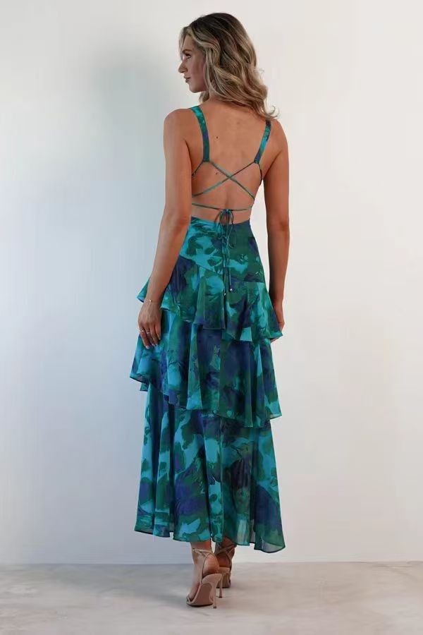 Liora | Elegant Floral Flounce Maxi Dress – Flowing, Feminine & Perfect for Summer Dresses for Women 1
