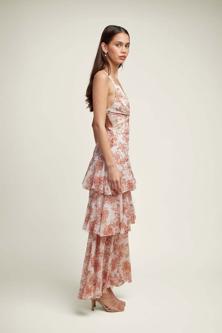 Liora | Elegant Floral Flounce Maxi Dress – Flowing, Feminine & Perfect for Summer Dresses for Women 3