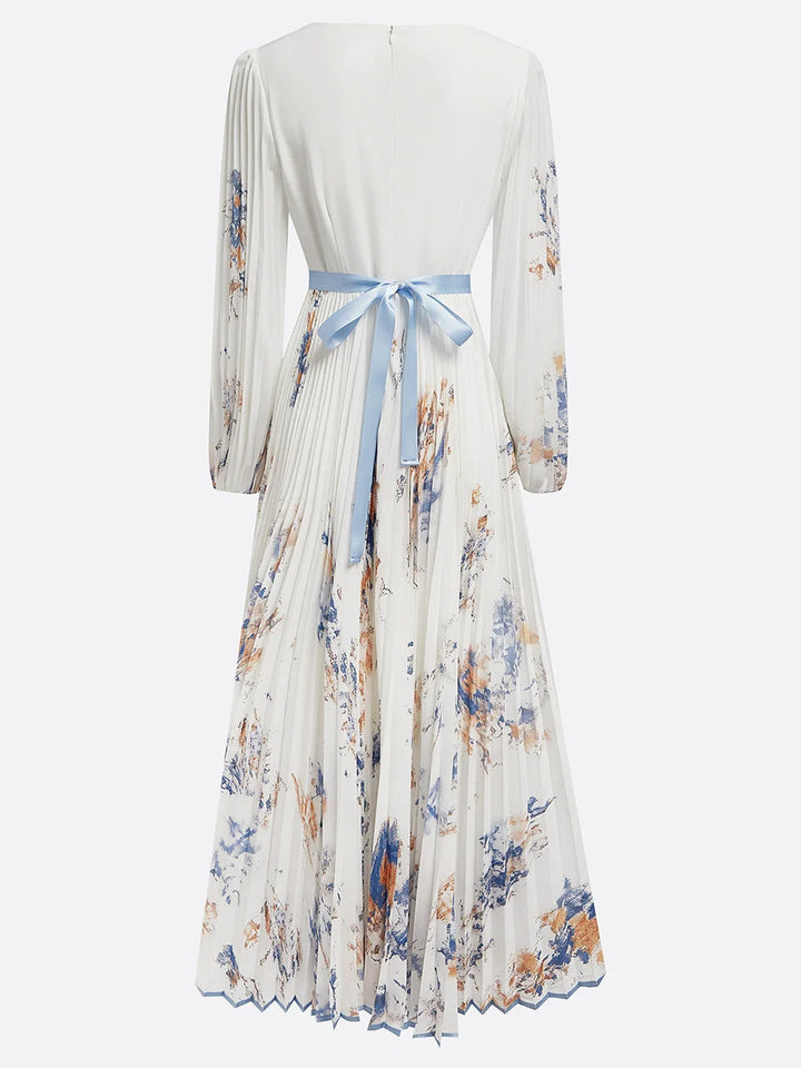 Liora | Elegant pleated maxi dress 3