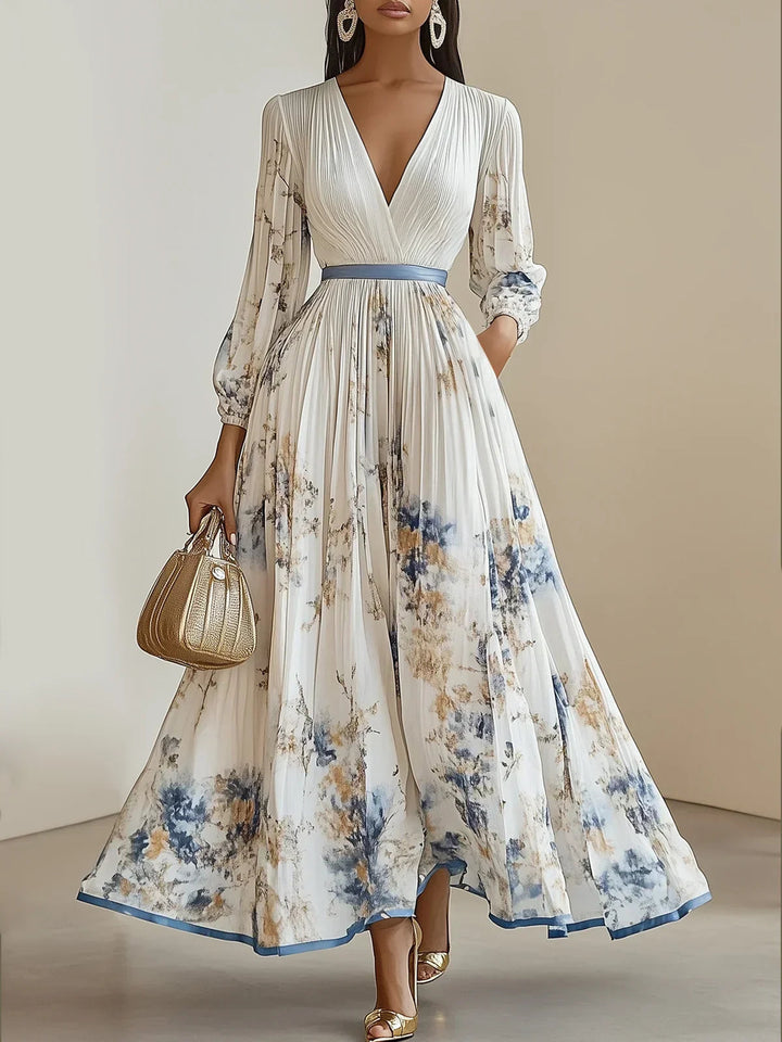 Liora | Elegant pleated maxi dress 6