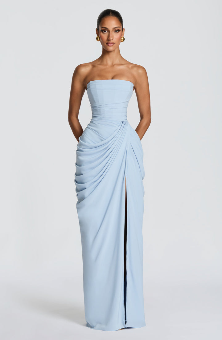 Liora | Strapless Maxi Dress Elegant Long Dresses for Women Silhouette 1