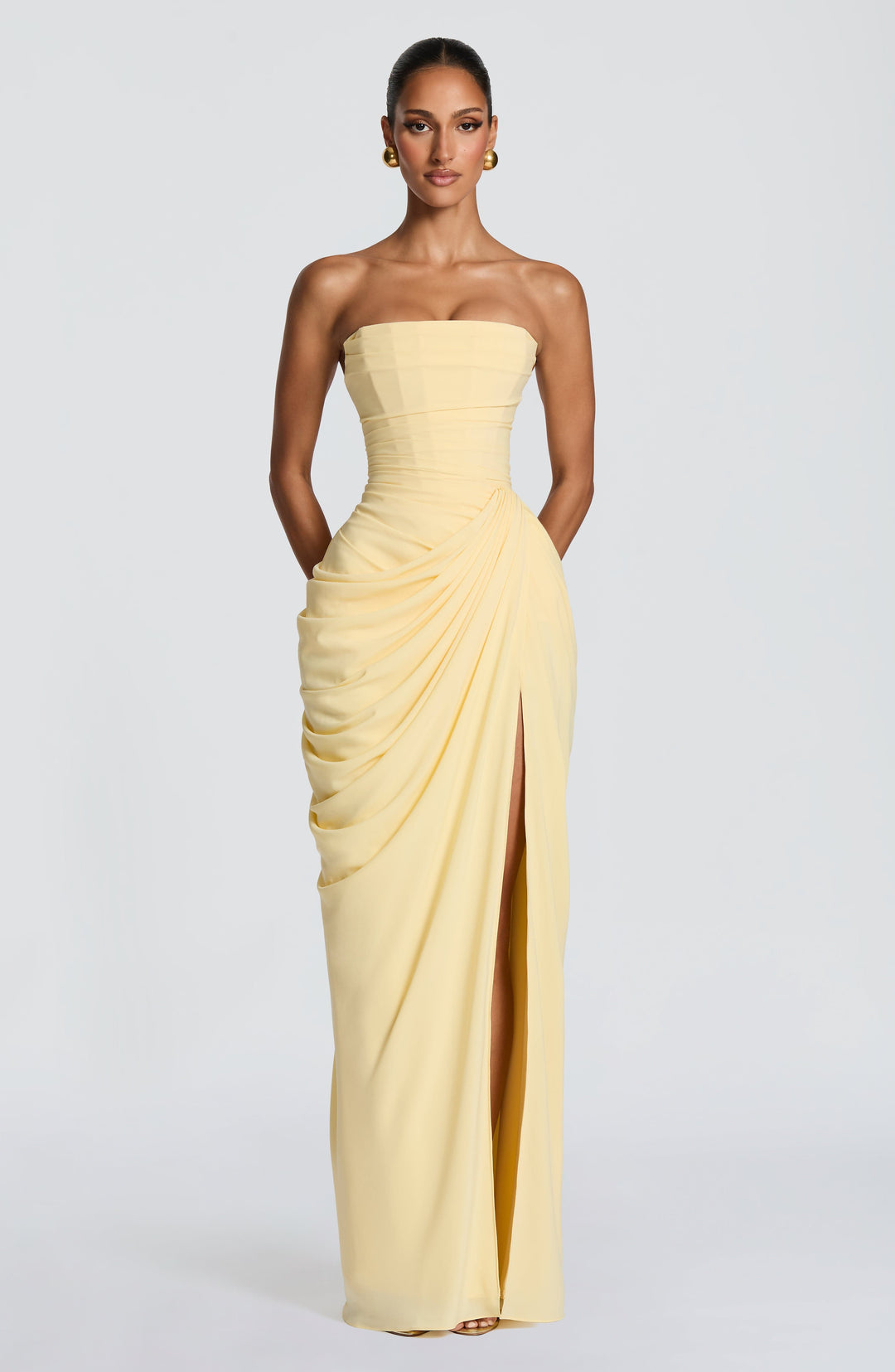Liora | Strapless Maxi Dress Elegant Long Dresses for Women Silhouette 5