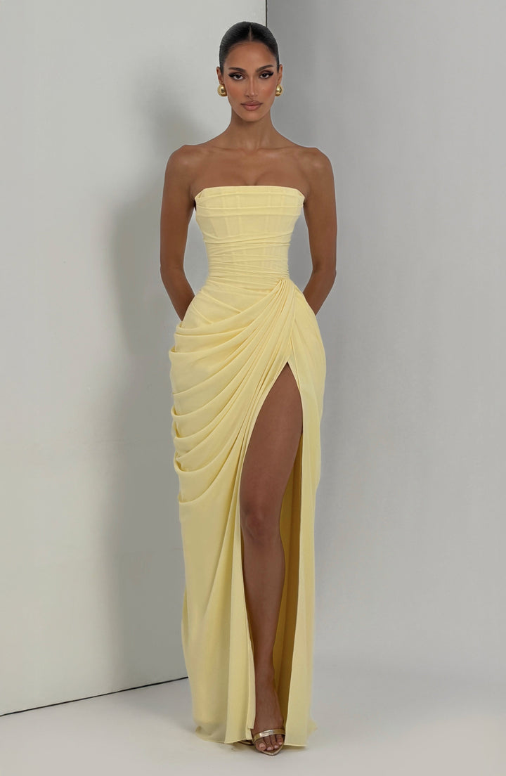 Liora | Strapless Maxi Dress Elegant Long Dresses for Women Silhouette 7