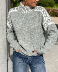 Stephanie | Elegant And Warm Double-Knit Waffle Sweater