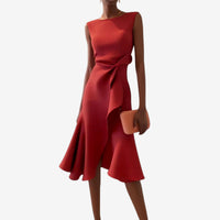 Manuela | Elegantes und modernes Satin-Midikleid