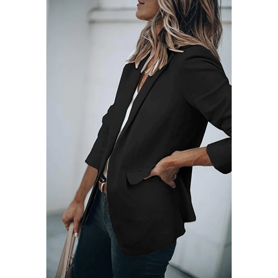 Livia | Elegant Fitted Black Blazer for Women – Perfect for Any Occasion 10