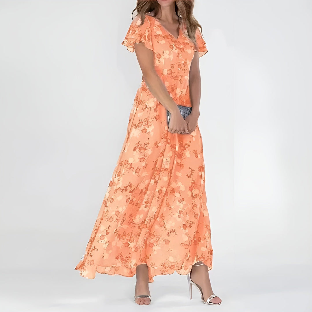 Livia | Elegant Floral Womens Dress for Wedding Guests 0