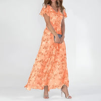 Hazel | Elegant Floral Print Dress for Summer Day