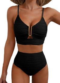 Emma | Comfortable High-Waist Support Bikini Set for Women