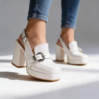 Emily | Chic Platform Slingback Block Heel Loafers
