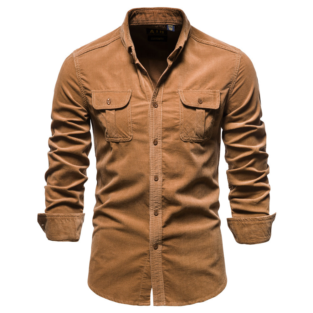 Luca | Men’s Slim Fit Corduroy Shirt 5