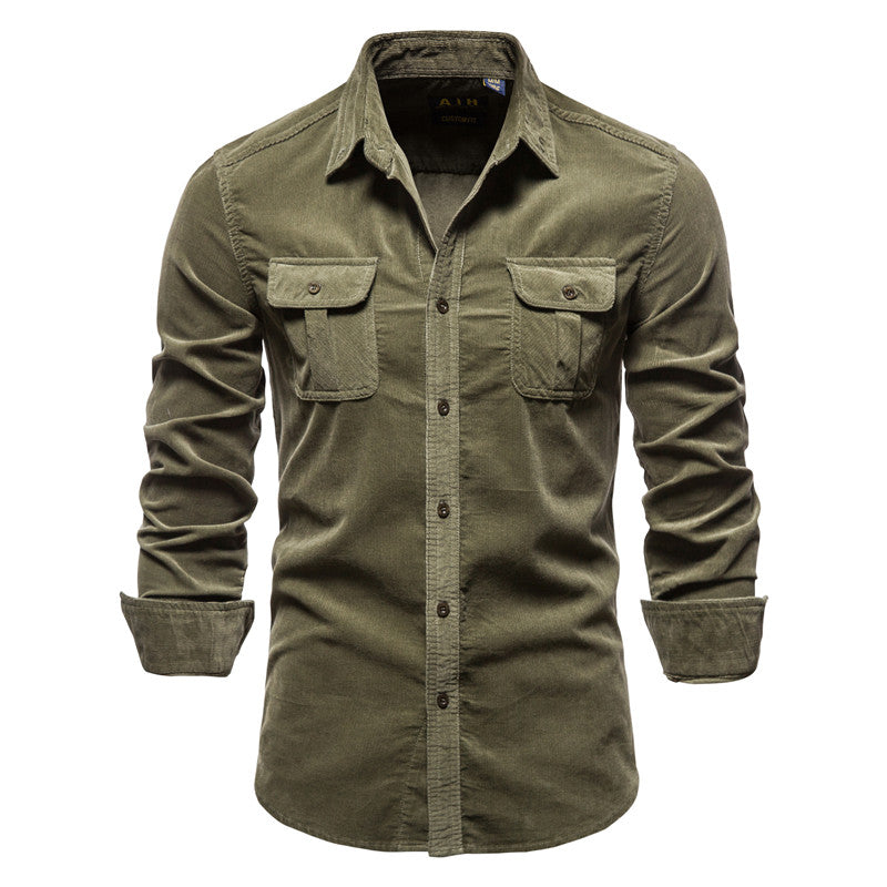 Luca | Men’s Slim Fit Corduroy Shirt 7