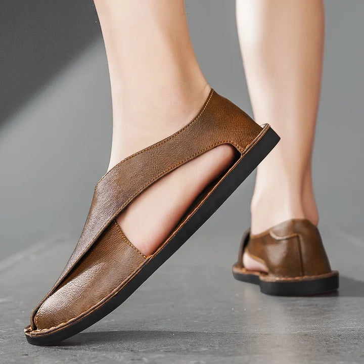 Luca | Premium Comfortable Men's Slides – Italian Calfskin Leather Sandals 1