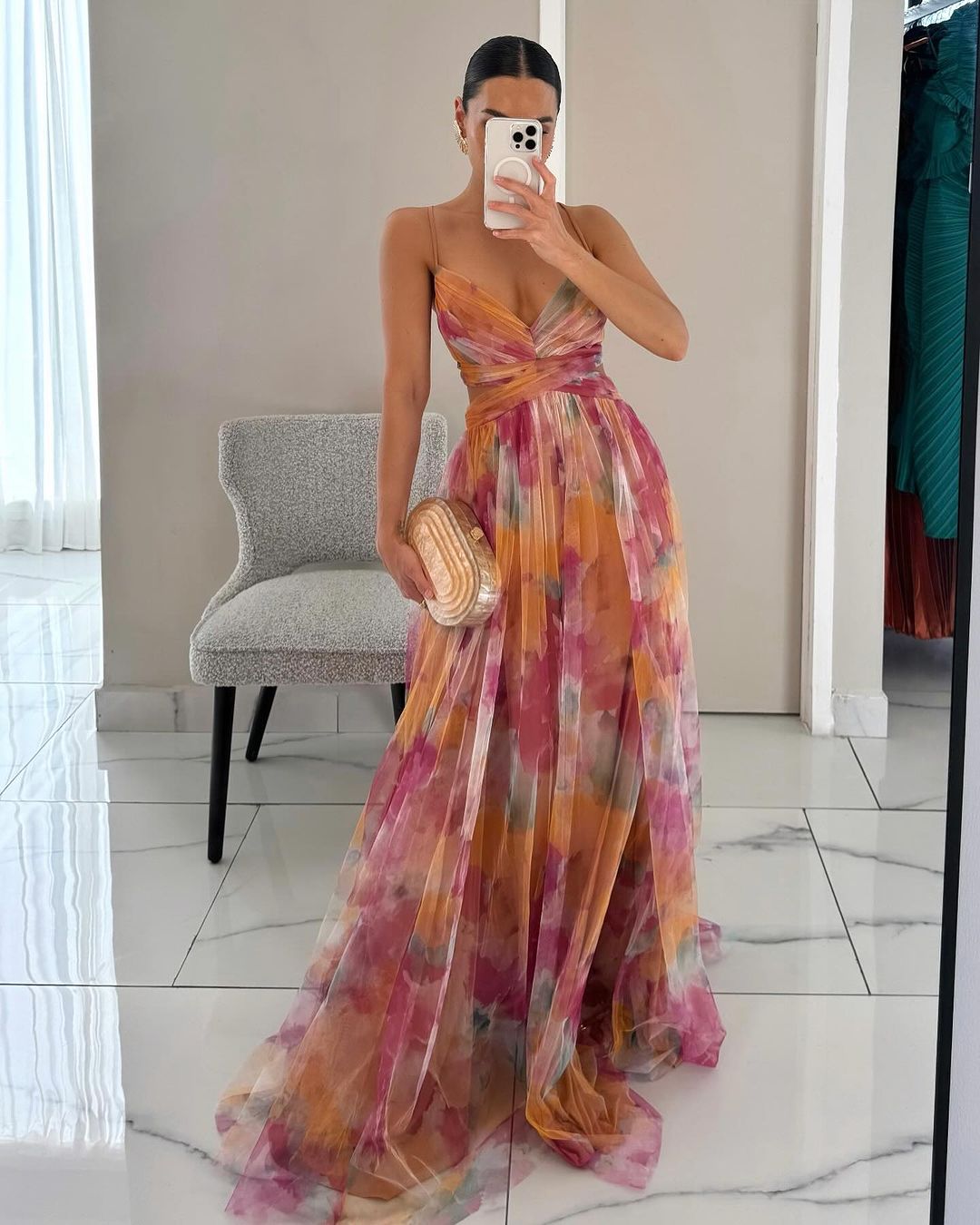 Luna Belle | Elegant Floral Maxi Dress for Women 0
