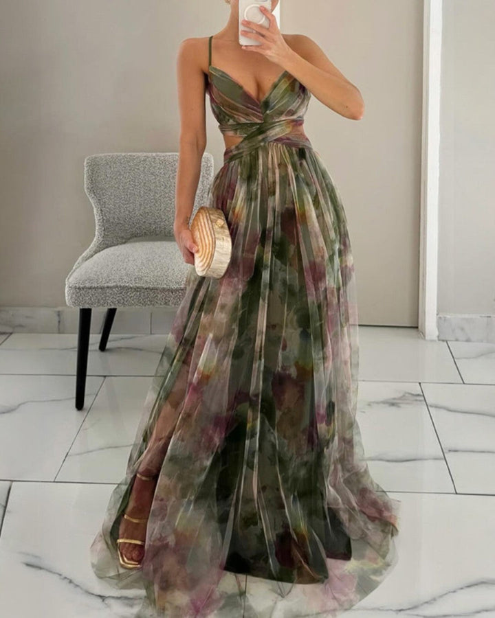 Luna Belle | Elegant Floral Maxi Dress for Women 1