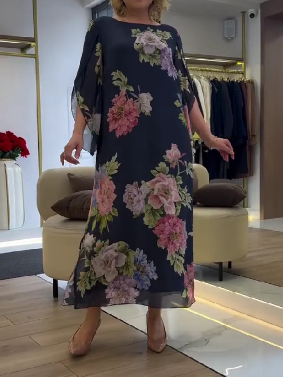 Luna Belle | Elegant Floral Maxi Dress for Women 2