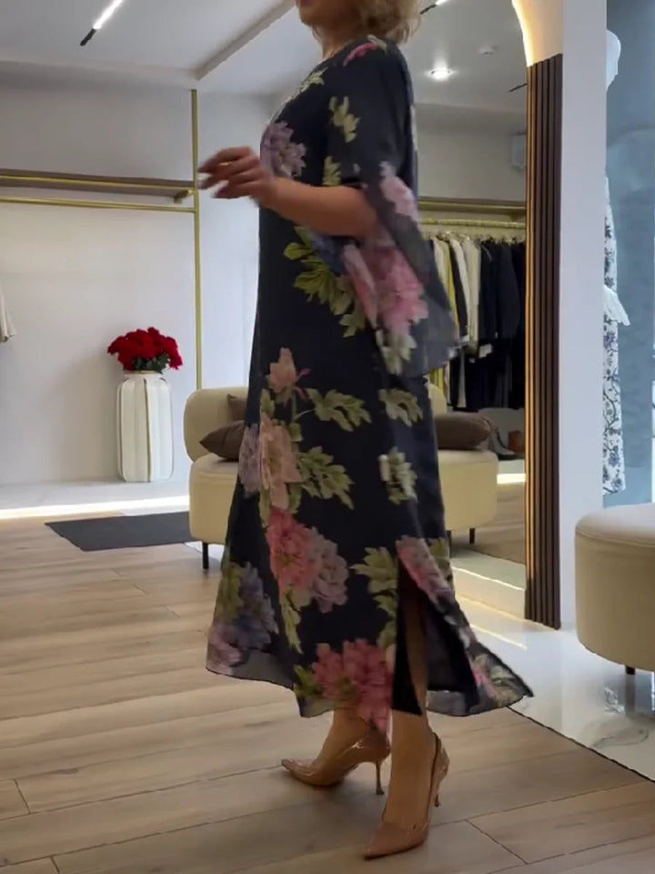 Luna Belle | Elegant Floral Maxi Dress for Women 3