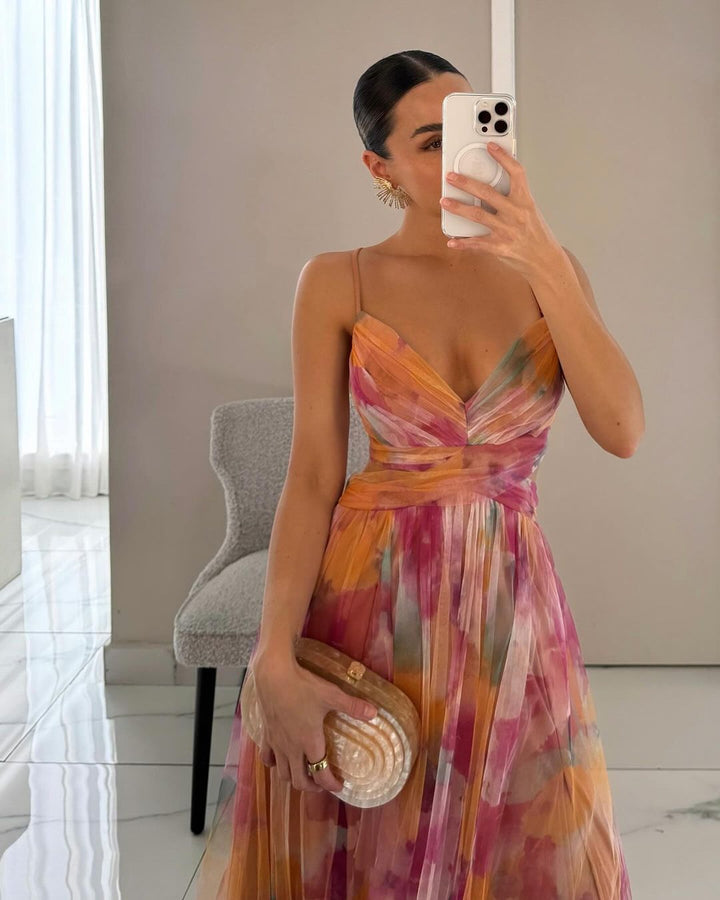 Luna Belle | Elegant Floral Maxi Dress for Women 5