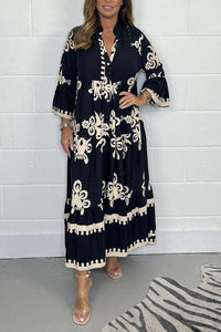 Katharina | Elegant Floral Maxi Dress