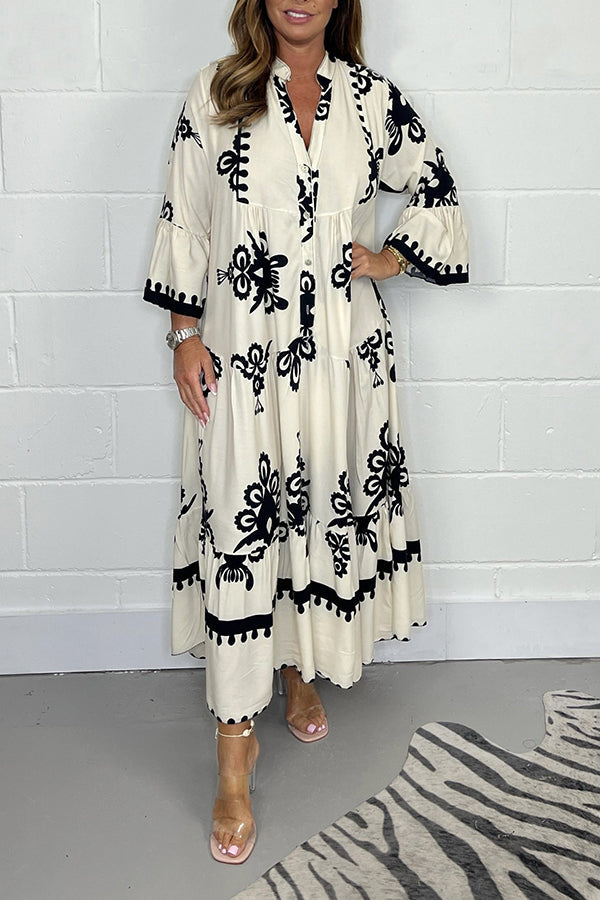 Luna Bloom | Elegant Floral Maxi Dress for Women 1